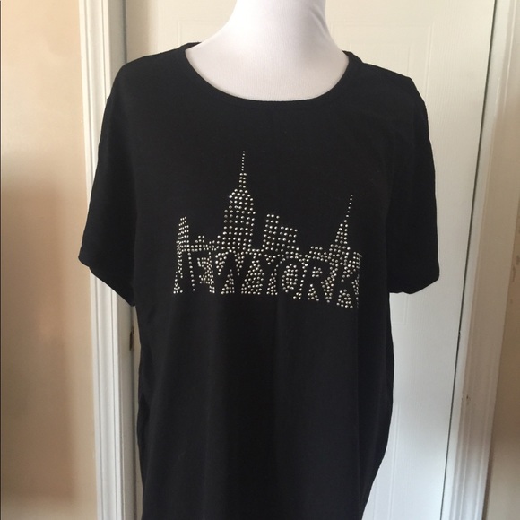 Fashion Bug Tops - Black New York shirt 2x